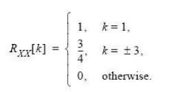 Is the following function a valid discrete- time autocorrelation function?