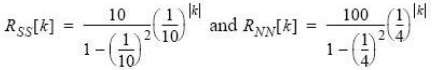 The sum of two independent random sequences with autocorrelation functions
is