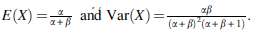 A random variable X is said to have a beta