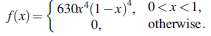 Let X be a random variable with probability density function(a)