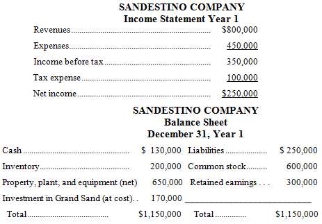 Sandestino Company contributes cash of $170,000 and Costa Grande Company