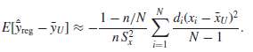 d;(x; – šu) N – 1 Σ ElFreg - yu] 1-n/N n S? i=1 