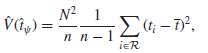 For a simple random sample with replacement, with Ïˆi =