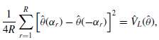 Suppose the parameter of interest is Î¸ =h (t), where
