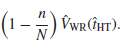 In Example 6.11, we calculated the with-replacement variance for á¹«HT.