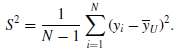 The variance of a population is
a. Express S2 as a