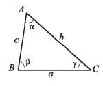 In the triangle shown a = 5. 3 in., y
