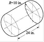 An aluminum fuel tank has a cylindrical middle section and