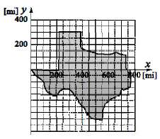 An aprn-n-w-im11te map of 1he state of Texas is shown