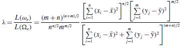 Show that the generalized likelihood ratio for testing H0: Ïƒ2X