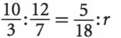 Solve the following proportions for the unknown quantities