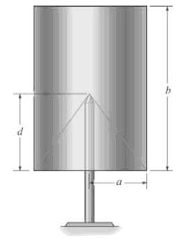The homogeneous cylinder has a conical cavity cut into its