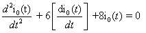The differential equation that describes the current