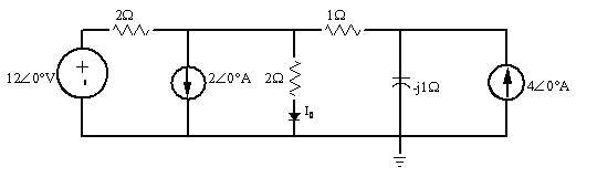 Use nodal analysis to find I0 in the circuit shown.