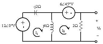Use mesh analysis to find V0 in the circuit shown 9