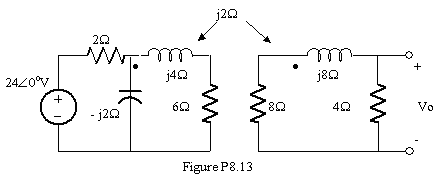 Find Vo in the circuit in Figure P8.13