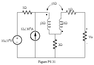 Find Vo in the circuit in Figure P8.31