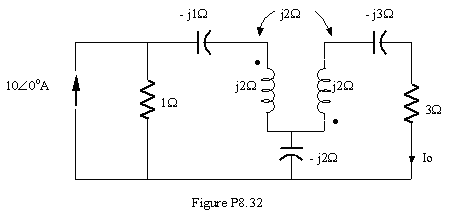 Find Io in the circuit  in Figure P8.32
