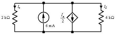 Determine Ix in the circuit shown.