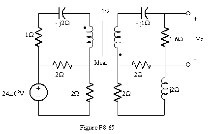 Find Vo in the circuit in Figure P8.65