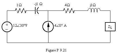 Determine the impedance ZL for maximum average 6