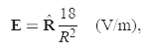 E = R (V/m). R2 18 