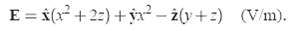 E = *(x + 22) + r - ż(v+:) (V/m). 