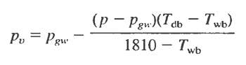 (р — Рен)(Tаь — Тwь) Po = Pgw - 1810 – Twb 