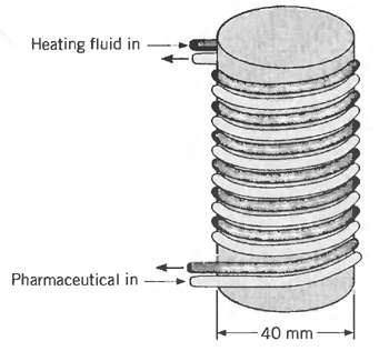 Heating fluid in Pharmaceutical in 40 mm 