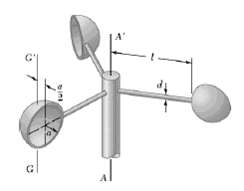 The cups and the arms of an anemometer are fabricated from a