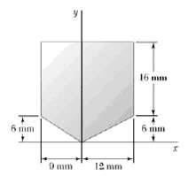 Shown plane area locate the centroid of the