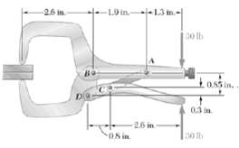 A locking C-clamp is used to clamp two pieces of produced