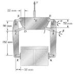 The lift-tong mechanism shown consists of twin four-bar linkages