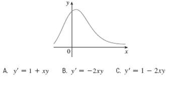 A. y =1+ xy B. y' = -2xy C. y' = 1 - 2xy 