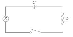 The figure shows a circuit containing an electromotive force,