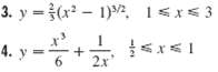 3. y =(x - 1)2, 1sx<3 1sI<3 4. 2x' 6. 
