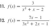 11. f(x) x? + x - 2 7x - 1 12. f(x) 3x? + 2x - 1 