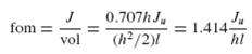 forn =-= J0.707h J (h2/2)/-= 1.4144 vol 