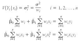 i = 1, 2, .., n VY x) - σί - Σνυί β. Σν + βι ΣwA i=1 i=1 γ+ βι Σ ν-Σwμνη W;X;Vi 