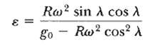 Show that the small angular deviation ε of a plumb line fro