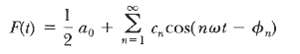 C, cos( nwt - 4,,) Σ F(t) a, + 