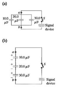 (a) 20.0 30.0s 10.0 uF Signal device (b) 10.0 µF : 20.0 μΗ :30.0 μF Signal device 