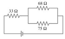 In the circuit shown in Fig. 19-69, the 33-Ω resistor