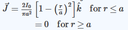 210 k for r<a =0 for r >a a 