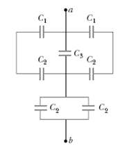 Find the equivalent capacitance