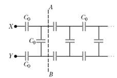 Find the equivalent capacitance between points