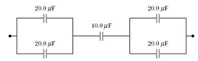 Each capacitor in the combination