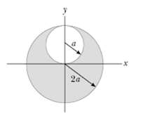 A sphere of radius 2a is made