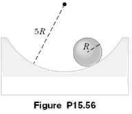 A solid sphere (radius = R) rolls