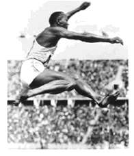 A film of Jesse Owens’s famous long jump (Fig.6-42) in